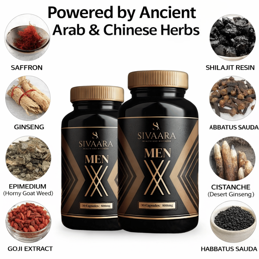 Sivaara Menx Capsule – अकाली वीर्यपतन, इरेक्टाइल डिसफंक्शन, कमकुवत इरेक्शन इत्यादी समस्यांवर 100% परिणामकारक.